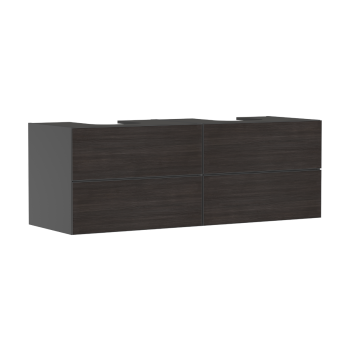 - HANSGROHE Xevolos E Szafka pod 2 szlifowane umywalki wpuszczane w blat z 4 szufladami 157 x 55cm szary łupek matowy 54201730 - 54201730 - Łazienki Szydłowski