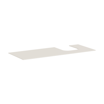  - HANSGROHE Xevolos E Blat 137 x 55cm z wycięciem po prawej stronie pod umywalkę wpuszczaną, szlifowaną 50 x 48cm, Piaskowy Beż Matowy 54206780 - 54206780 - Łazienki Szydłowski