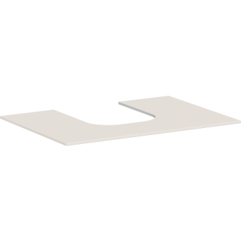  - HANSGROHE Xevolos E Blat 78 x 55cm z wycięciem na środku pod umywalkę wpuszczaną, szlifowaną 50 x 48cm i 60 x 48cm, piaskowy beż mat 54208780 - 54208780 - Łazienki Szydłowski