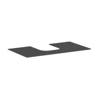  - HANSGROHE Xevolos E Blat 98 x 55cm z wycięciem na środku pod umywalkę wpuszczaną, szlifowaną 50 x 48cm i 60 x 48cm, szary łupek matowy 54209760 - 54209760 - Łazienki Szydłowski