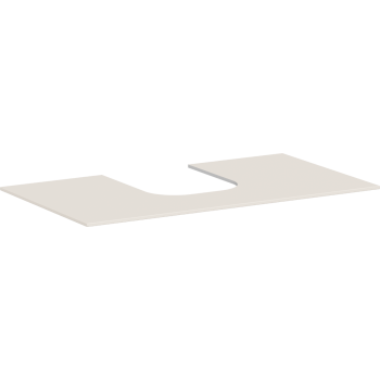  - HANSGROHE Xevolos E Blat 98 x 55cm z wycięciem na środku pod umywalkę wpuszczaną, szlifowaną 50 x 48cm i 60 x 48cm, piaskowy beż matowy 54209780 - 54209780 - Łazienki Szydłowski