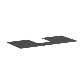  - HANSGROHE Xevolos E Blat 118 x 55cm z wycięciem na środku pod umywalkę wpuszczaną, szlifowaną 50 x 48cm i 60 x 48cm, szary łupek matowy 54210760 - 54210760 - Łazienki Szydłowski