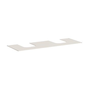  - HANSGROHE Xevolos E Blat 157 x 55cm z wycięciami pod 2 umywalki wpuszczane, szlifowaną 60 x 48cm, piaskowy beż matowy 54211780 - 54211780 - Łazienki Szydłowski