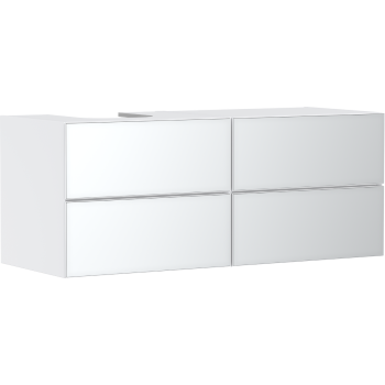  - HANSGROHE Xevolos E Szafka pod szlifowaną umywalkę wpuszczaną w blat po lewej stronie z 4 szufladami 137 x 55cm biały mat 54236320 - 54236320 - Łazienki Szydłowski