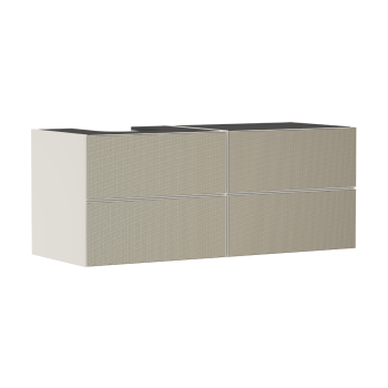  - HANSGROHE Xevolos E Szafka pod szlifowaną umywalkę wpuszczaną w blat po lewej stronie z 4 szufladami 137 x 55cm piaskowy beż matowy 54237390 - 54237390 - Łazienki Szydłowski