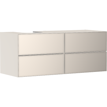  - HANSGROHE Xevolos E Szafka pod szlifowaną umywalkę wpuszczaną w blat po lewej stronie z 4 szufladami 137 x 55cm piaskowy beż matowy 54237790 - 54237790 - Łazienki Szydłowski