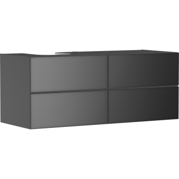  - HANSGROHE Xevolos E Szafka pod szlifowaną umywalkę wpuszczaną w blat po lewej stronie z 4 szufladami 137 x 55cm szary łupek matowy 54238770 - 54238770 - Łazienki Szydłowski