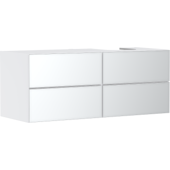  - HANSGROHE Xevolos E Szafka pod szlifowaną umywalkę wpuszczaną w blat po prawej stronie z 4 szufladami 137 x 55 cm biały mat 54239320 - 54239320 - Łazienki Szydłowski