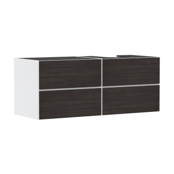  - HANSGROHE Xevolos E Szafka pod szlifowaną umywalkę wpuszczaną w blat po prawej stronie z 4 szufladami 137 x 55cm biały mat 54239730 - 54239730 - Łazienki Szydłowski