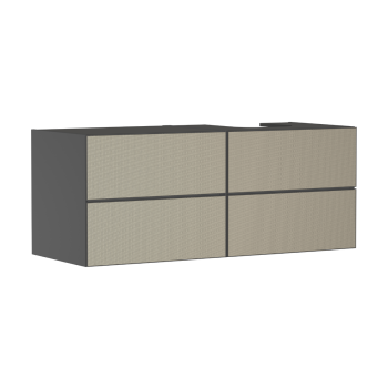  - HANSGROHE Xevolos E Szafka pod szlifowaną umywalkę wpuszczaną w blat po prawej stronie z 4 szufladami 137 x 55 cm, szary łupek matowy 54241390 - 54241390 - Łazienki Szydłowski