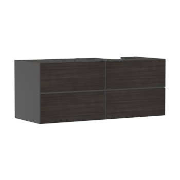  - HANSGROHE Xevolos E Szafka pod szlifowaną umywalkę wpuszczaną w blat po prawej stronie z 4 szufladami 137 x 55 cm, szary łupek matowy 54241730 - 54241730 - Łazienki Szydłowski