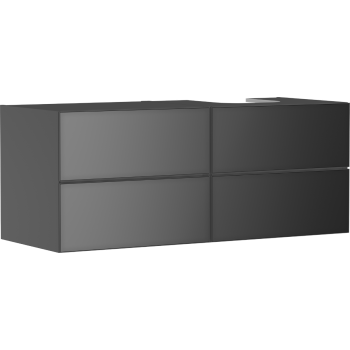  - HANSGROHE Xevolos E Szafka pod szlifowaną umywalkę wpuszczaną w blat po prawej stronie z 4 szufladami 137 x 55 cm, szary łupek matowy 54241770 - 54241770 - Łazienki Szydłowski