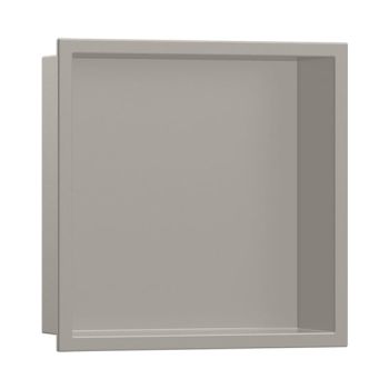 - HANSGROHE XtraStoris Original Wnęka ścienna z ozdobną ramką 30 x 30 x 10 cm szary beton 56061380 - 56061380 - Łazienki Szydłowski