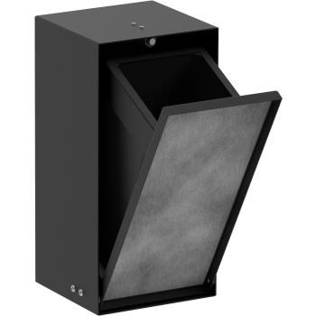  - HANSGROHE XtraStoris Rock Wnęka ścienna z koszem na śmieci i drzwiczkami do wyłożenia płytkami 30 x 15 x 14 cm   z ramka czarny mat 56063670 - 56063670 - Łazienki Szydłowski