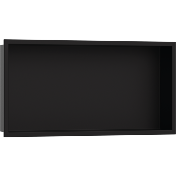 - HANSGROHE XtraStoris Original Wnęka ścienna z ozdobną ramką 30 x 60 x 10 cm czarny mat 56064670 - 56064670 - Łazienki Szydłowski