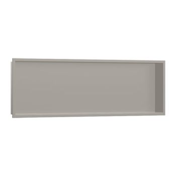 - HANSGROHE XtraStoris Original Wnęka ścienna z ozdobną ramką 30 x 90 x10 cm szary beton 56067380 - 56067380 - Łazienki Szydłowski