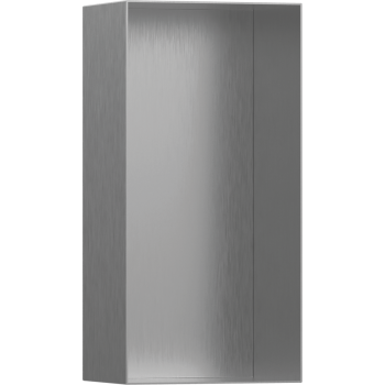 - HANSGROHE XtraStoris Minimalistic Wnęka ścienna bez ozdobnej ramki 30 x 15 x 10 cm stal szlachetna szczotkowana 56070800 - 56070800 - Łazienki Szydłowski