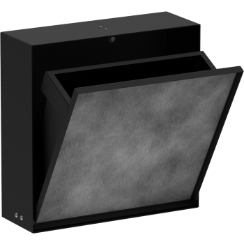 - HANSGROHE XtraStoris Rock Wnęka ścienna z koszem na śmieci i drzwiczkami do wyłożenia płytkami 30 x 30 x 10 cm czarny mat 56089670 - 56089670 - Łazienki Szydłowski