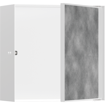  - HANSGROHE XtraStoris Rock Wnęka ścienna z drzwiczkami do wyłożenia płytkami biały mat 30 x 30 x 14 cm 56091700 - 56091700 - Łazienki Szydłowski