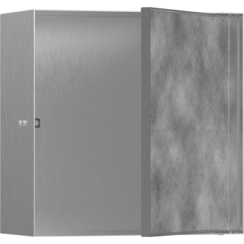  - HANSGROHE XtraStoris Rock Wnęka ścienna z drzwiczkami do wyłożenia płytkami 30 x 30 x 14 cm  stal nierdzewna szczotkowana 56091800 - 56091800 - Łazienki Szydłowski