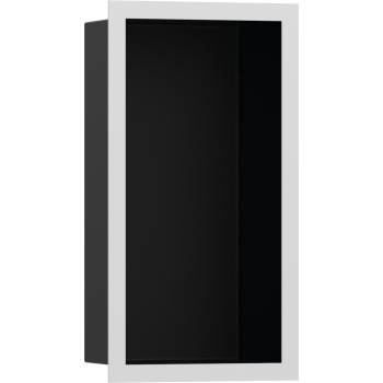  - HANSGROHE XtraStoris Individual Wnęka ścienna Czarny Matowy z ozdobną ramką biały mat 30 x 15 x 10 cm  56095700 - 56095700 - Łazienki Szydłowski