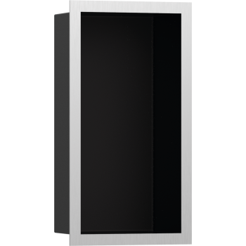  - HANSGROHE XtraStoris Individual Wnęka ścienna czarny matowy z ozdobną ramką 30 x 15 x 10 cm stal nierdzewna szczotkowana 56095800 - 56095800 - Łazienki Szydłowski
