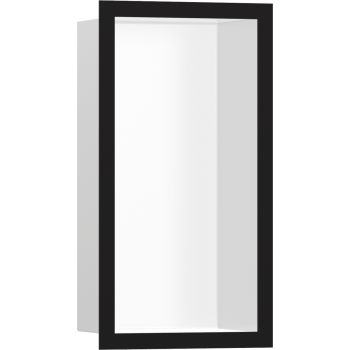  - HANSGROHE XtraStoris Individual Wnęka ścienna Biały Matowy z ozdobną ramką 30 x 15 x 10 cm czarny mat 56096670 - 56096670 - Łazienki Szydłowski