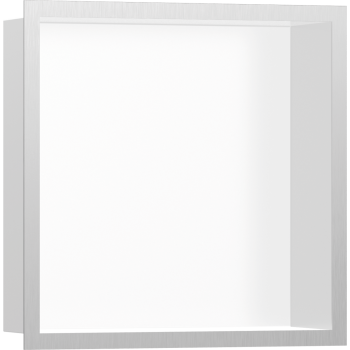  - HANSGROHE XtraStoris Individual Wnęka ścienna z ozdobną ramką 30 x 30cm stal szlachetna szczotkowana 56099800 - 56099800 - Łazienki Szydłowski
