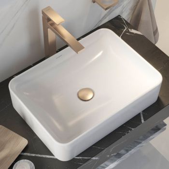  - HANSGROHE Xuniva Q Umywalka nablatowa 55 x 40 cm biały 60168450 - 60168450 - Łazienki Szydłowski