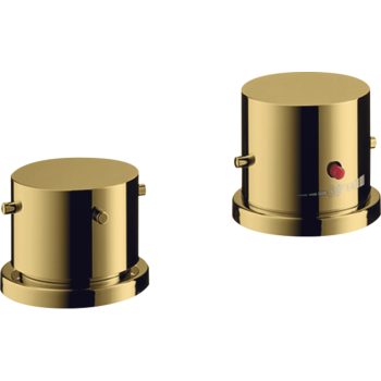  - AXOR Starck 2-otworowa bateria termostatyczna na brzeg wanny z uchwytami Zero 10480990 - 10480990 - Łazienki Szydłowski