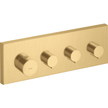 - AXOR ShowerSolutions Moduł termostatyczny 36 x 12 cm do 3 odbiorników, podtynkowy złoty optyczny szczotkowany 10751250 - 10751250 - Łazienki Szydłowski