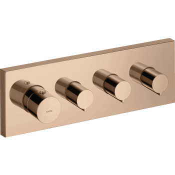 - AXOR ShowerSolutions Moduł termostatyczny 36 x 12 cm do 3 odbiorników, podtynkowy czerwony złoty polerowany 10751300 - 10751300 - Łazienki Szydłowski