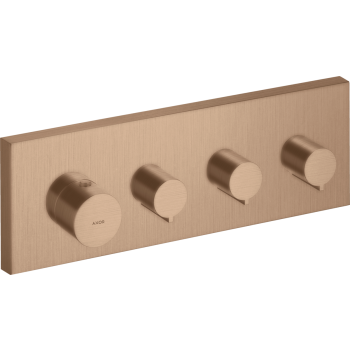  - AXOR ShowerSolutions Moduł termostatyczny 36 x 12 cm do 3 odbiorników, podtynkowy czerwone złoto szczotkowane 10751310 - 10751310 - Łazienki Szydłowski