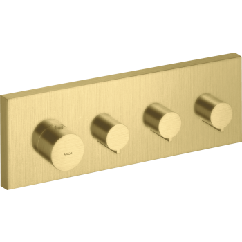 - AXOR ShowerSolutions Moduł termostatyczny 36 x 12 cm do 3 odbiorników, podtynkowy mosiądz szczotkowany 10751950 - 10751950 - Łazienki Szydłowski