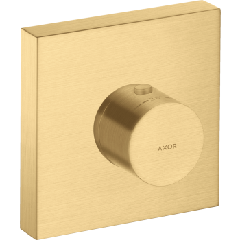 - AXOR ShowerSolutions Bateria termostatyczna 12 x 12 cm, podtynkowa złoty optyczny szczotkowany 10755250 - 10755250 U - Łazienki Szydłowski