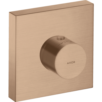  - AXOR ShowerSolutions Bateria termostatyczna 12 x 12 cm, podtynkowa czerwone złoto szczotkowane 10755310 - 10755310 - Łazienki Szydłowski