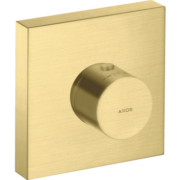 - AXOR ShowerSolutions Bateria termostatyczna 12 x 12 cm, podtynkowa mosiądz szczotkowany 10755950 - 10755950 U - Łazienki Szydłowski