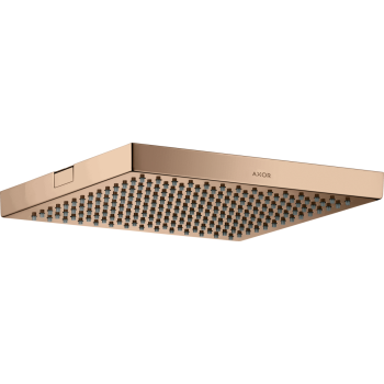 - AXOR ShowerSolutions Głowica prysznicowa 24 x 24 cm 1jet do montażu w suficie czerwone złoto polerowane 10924300 - 10924300 - Łazienki Szydłowski