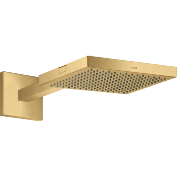 - AXOR ShowerSolutions Deszczownica prysznicowa 24 x 24 cm 1jet z ramieniem prysznicowym złoty optyczny szczotkowany 10925250 - 10925250 U - Łazienki Szydłowski