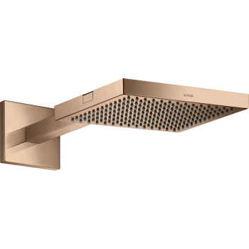 - AXOR ShowerSolutions Deszczownica prysznicowa 24 x 24 cm 1jet z ramieniem prysznicowym czerwony złoty polerowany 10925300 - 10925300 - Łazienki Szydłowski
