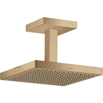 - AXOR ShowerSolutions Deszczownica 24 x 24 cm 1jet do montażu w suficie brąz szczotkowany 10929140 - 10929140 U - Łazienki Szydłowski