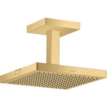 - AXOR ShowerSolutions Deszczownica prysznicowa 24 x 24 cm 1jet do montażu w suficie złoty optyczny szczotkowany 10929250 - 10929250 U - Łazienki Szydłowski