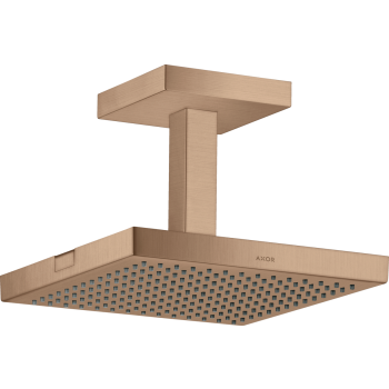  - AXOR ShowerSolutions Deszczownica prysznicowa 24 x 24 cm 1jet do montażu w suficie czerwone złoto szczotkowane 10929310 - 10929310 - Łazienki Szydłowski