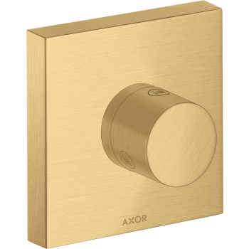 - AXOR ShowerSolutions Zawór odcinająco-przełączający Trio/Quattro 12 x 12 cm, podtynkowy złoty optyczny szczotkowany 10932250 - 10932250 U - Łazienki Szydłowski