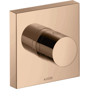 - AXOR ShowerSolutions Zawór odcinająco-przełączający Trio/Quattro 12 x 12 cm, czerwony złoty polerowany 10932300 - 10932300 - Łazienki Szydłowski