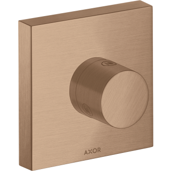  - AXOR ShowerSolutions Zawór odcinająco-przełączający Trio/Quattro 12 x 12 cm, czerwone złoto szczotkowane 10932310 - 10932310 - Łazienki Szydłowski