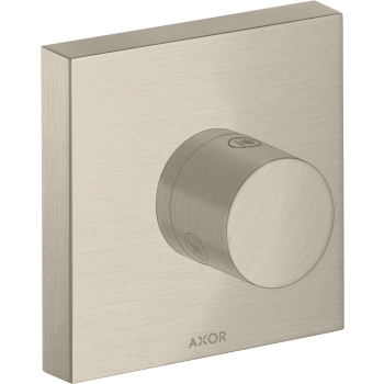  - AXOR ShowerSolutions Zawór odcinająco-przełączający Trio/Quattro 12 x 12 cm, nikiel szczotkowany 10932820 - 10932820 U - Łazienki Szydłowski