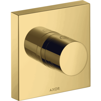  - AXOR ShowerSolutions Zawór odcinająco-przełączający Trio/Quattro 12 x 12cm, złoty optyczny polerowany 10932990 - 10932990 - Łazienki Szydłowski