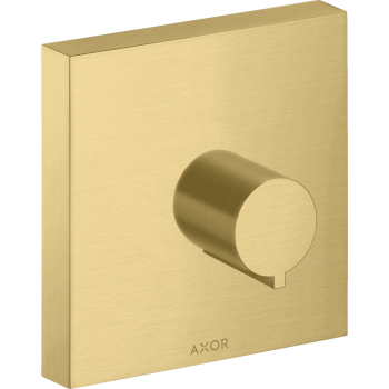 - AXOR ShowerSolutions Zawór odcinający 12 x 12 cm, podtynkowy złoty optyczny szczotkowany 10972250 - 10972250 - Łazienki Szydłowski