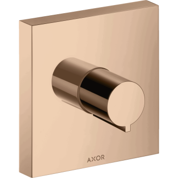 - AXOR ShowerSolutions Zawór odcinający 12 x 12 cm, podtynkowy czerwony złoty polerowany 10972300 - 10972300 - Łazienki Szydłowski